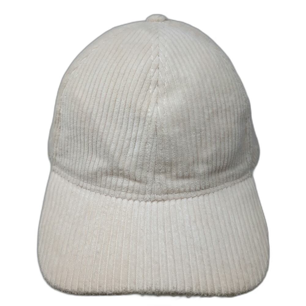 David and Young Baseball Cap Beige One Size Corduroy Cotton Slideback Hat Solid
